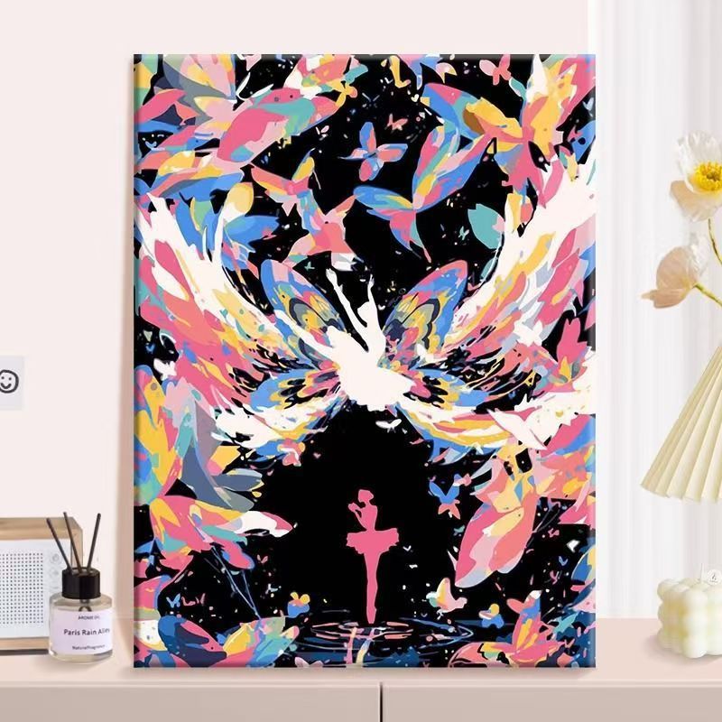 Abstract Butterfly Canvas Wall Art Kalsten
