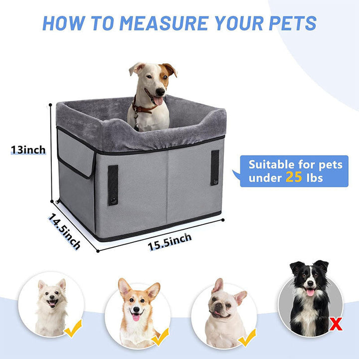 Portable Pet Car Seat with Soft Interior Lining Kalsten