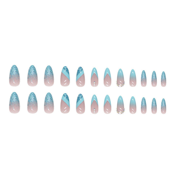 Stylish Glitter Ombre Nail Tips Kalsten
