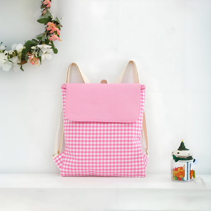 Checked pattern backpack Kalsten