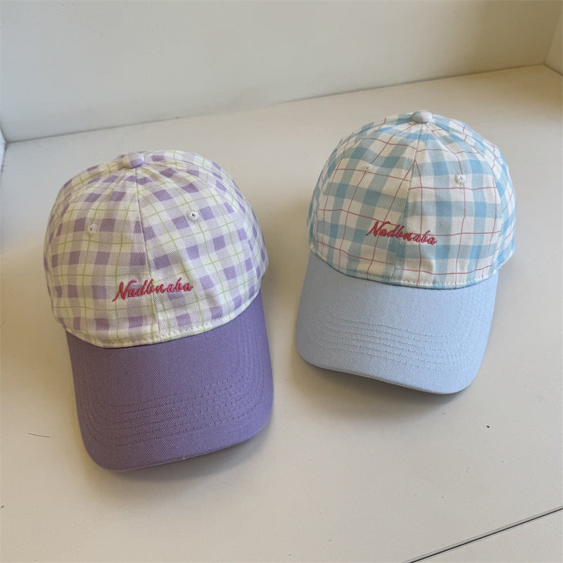 Women's Adjustable Plaid Baseball Cap Kalsten