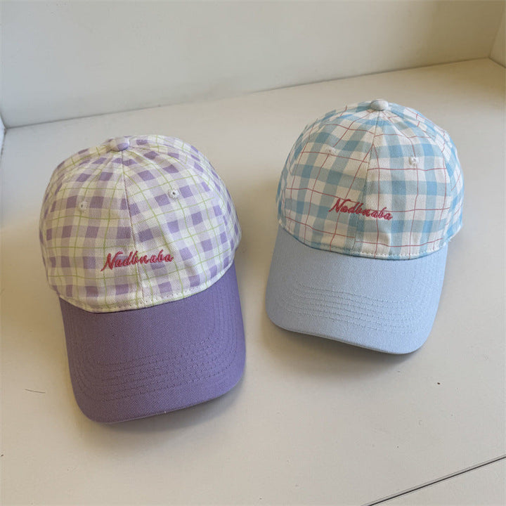 Women's Adjustable Plaid Baseball Cap Kalsten