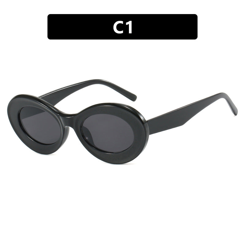 Women's oval sunglasses with modern lenses Kalsten