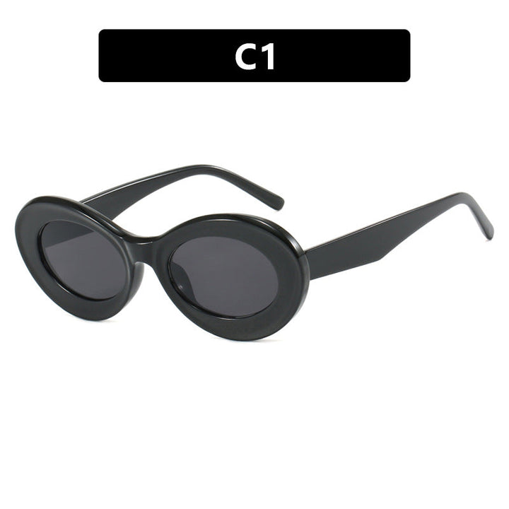 Women's oval sunglasses with modern lenses Kalsten