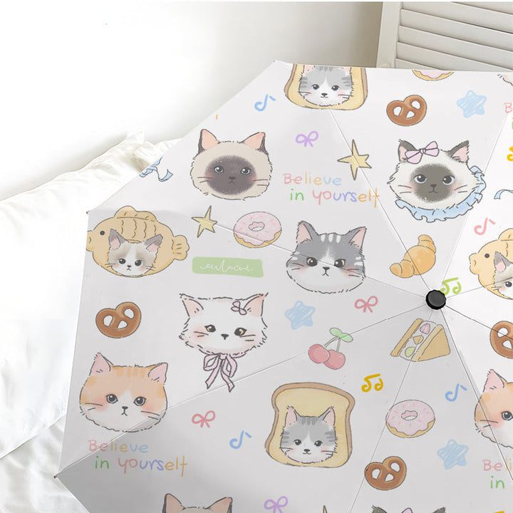 Women's umbrella with cute cat pattern Kalsten