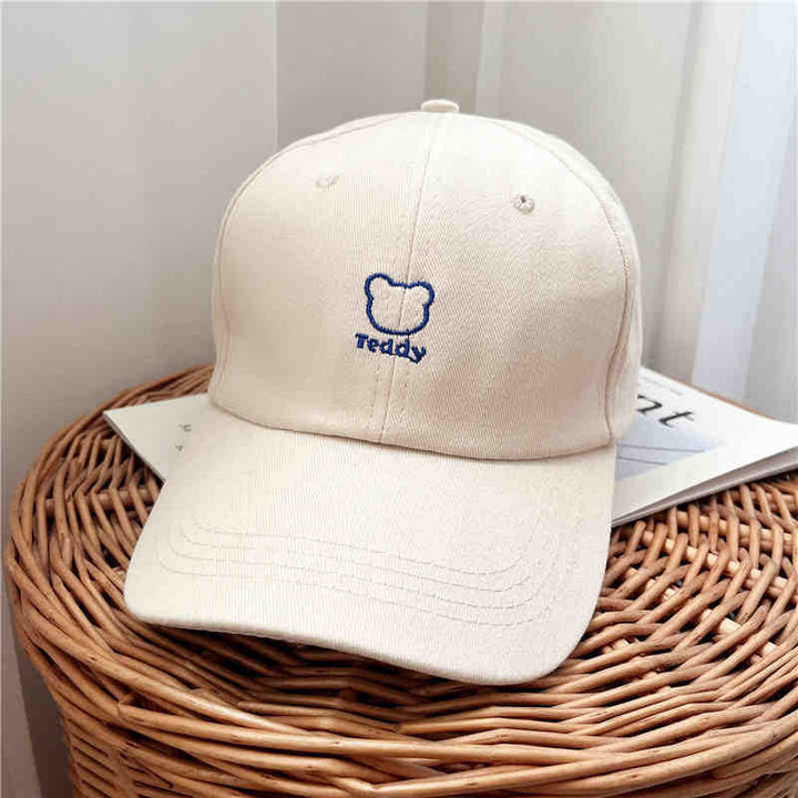 Women's Playful Teddy Bear Embroidered Baseball Cap Kalsten