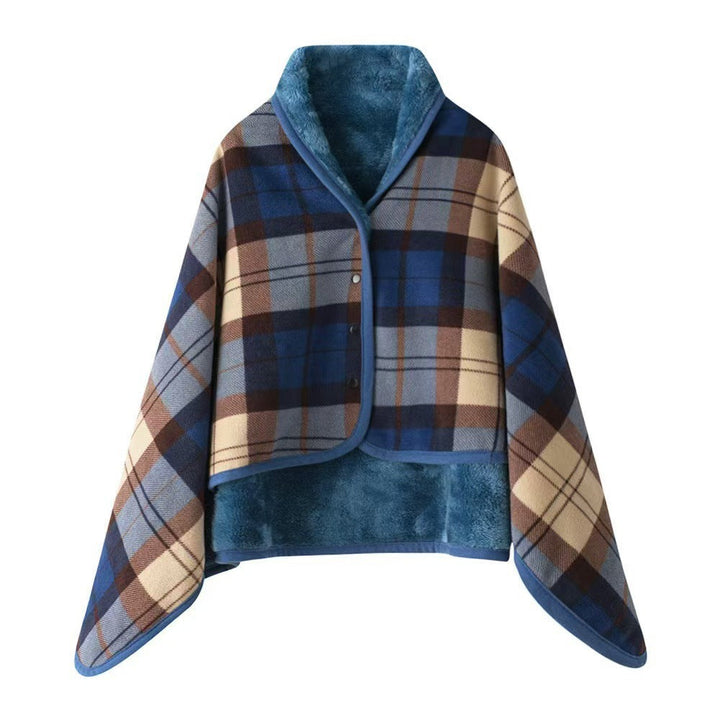 Ladies' wrap blanket made of cozy wool blend Kalsten
