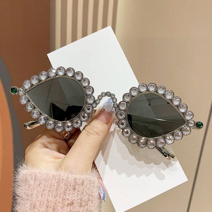 Ladies Glamorous Sunglasses with Sparkling Rhinestone Decoration Kalsten