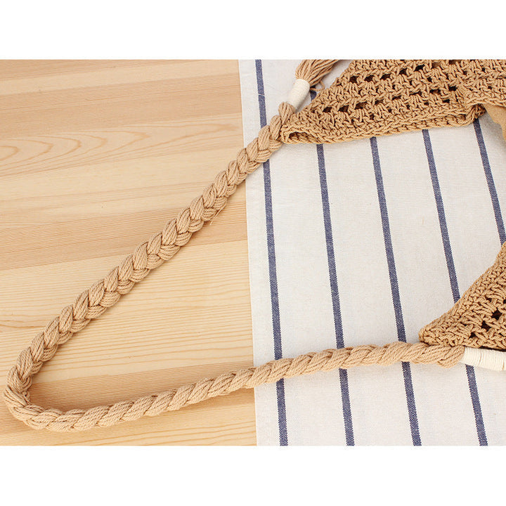 Handbag Made of Braided Natural Material with Inner Pocket Kalsten