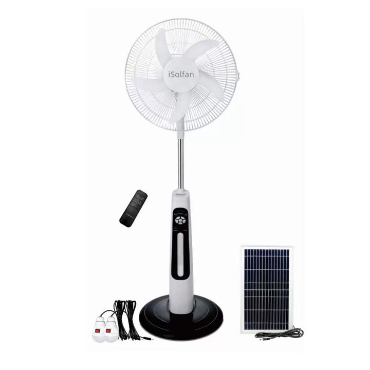 Unisex Solar Powered Standing Fan with Remote Control and Charging Function Kalsten
