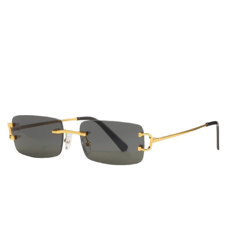 Women's elegant half-frame glasses with luxurious metal frame Kalsten