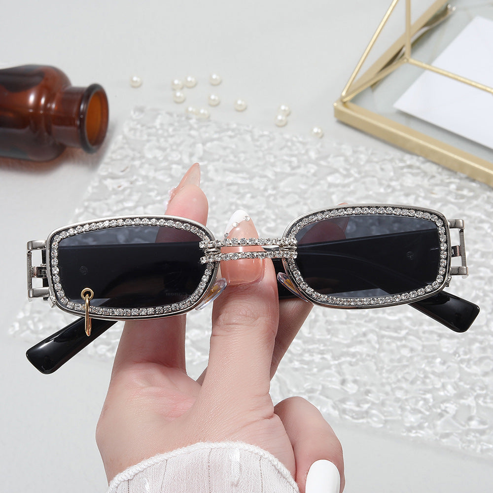 Women's stylish sunglasses with sparkling crystal frame Kalsten