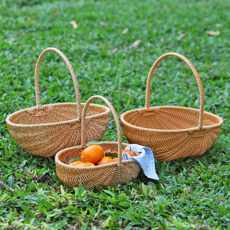 Handwoven Artisan Market Basket Kalsten