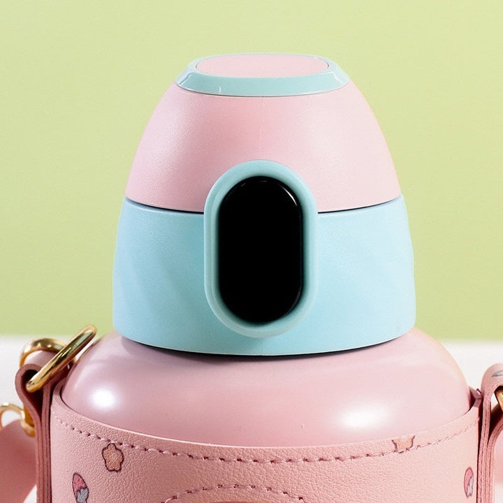 Insulated water bottle with practical carrying strap Kalsten