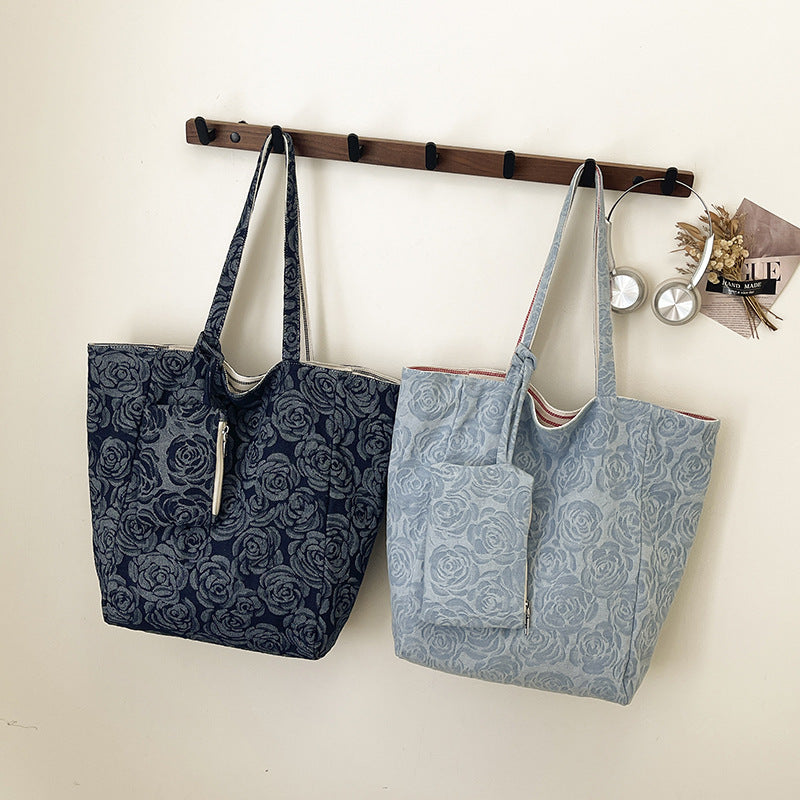 Large shopping bag with floral design Kalsten