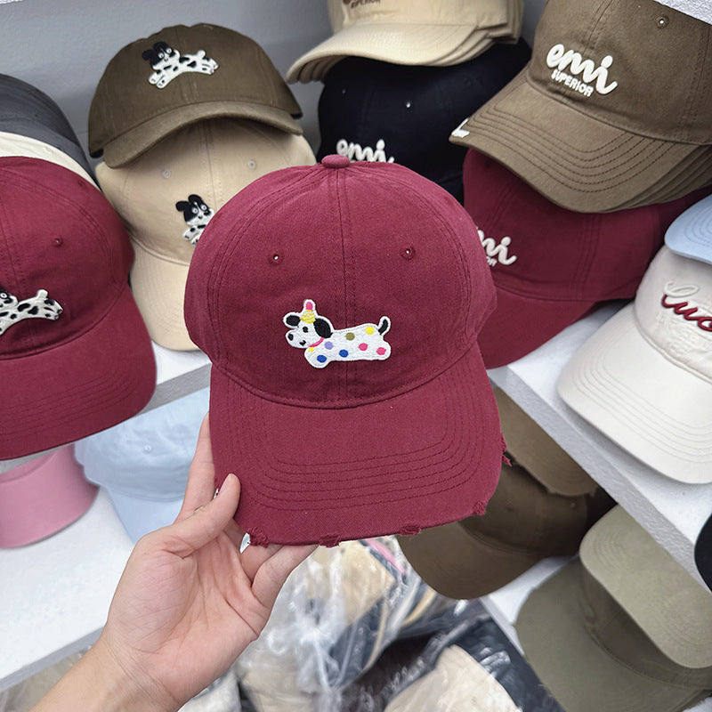 Women's Cute Embroidered Dog-Themed Baseball Cap Kalsten