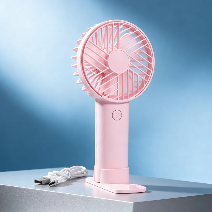Women's Portable Mini Fan with Flexible Mount and USB Connection Kalsten