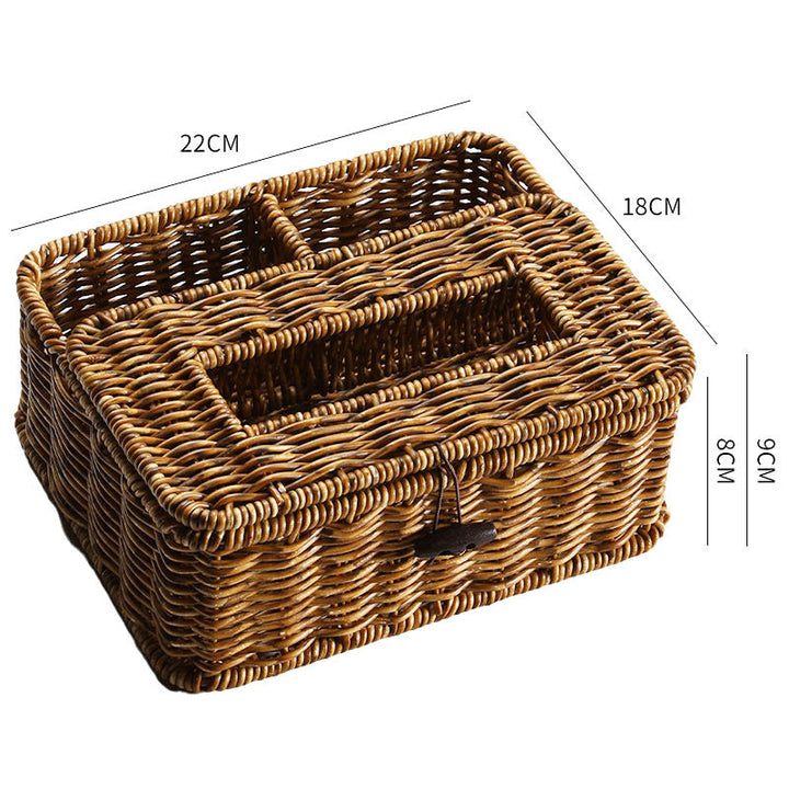 Handwoven Multi-Compartment Storage Caddy Kalsten