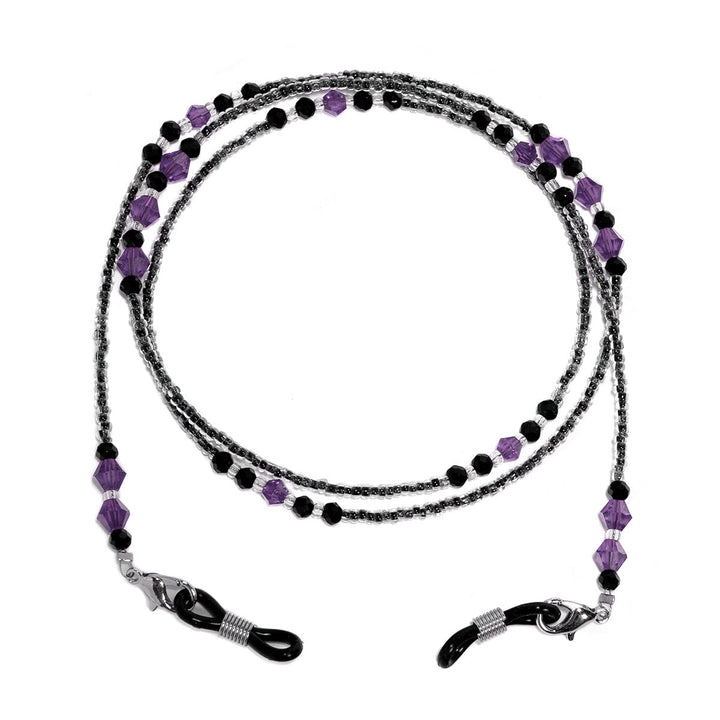 Elegant Purple Beaded Eyewear Chain kalsten
