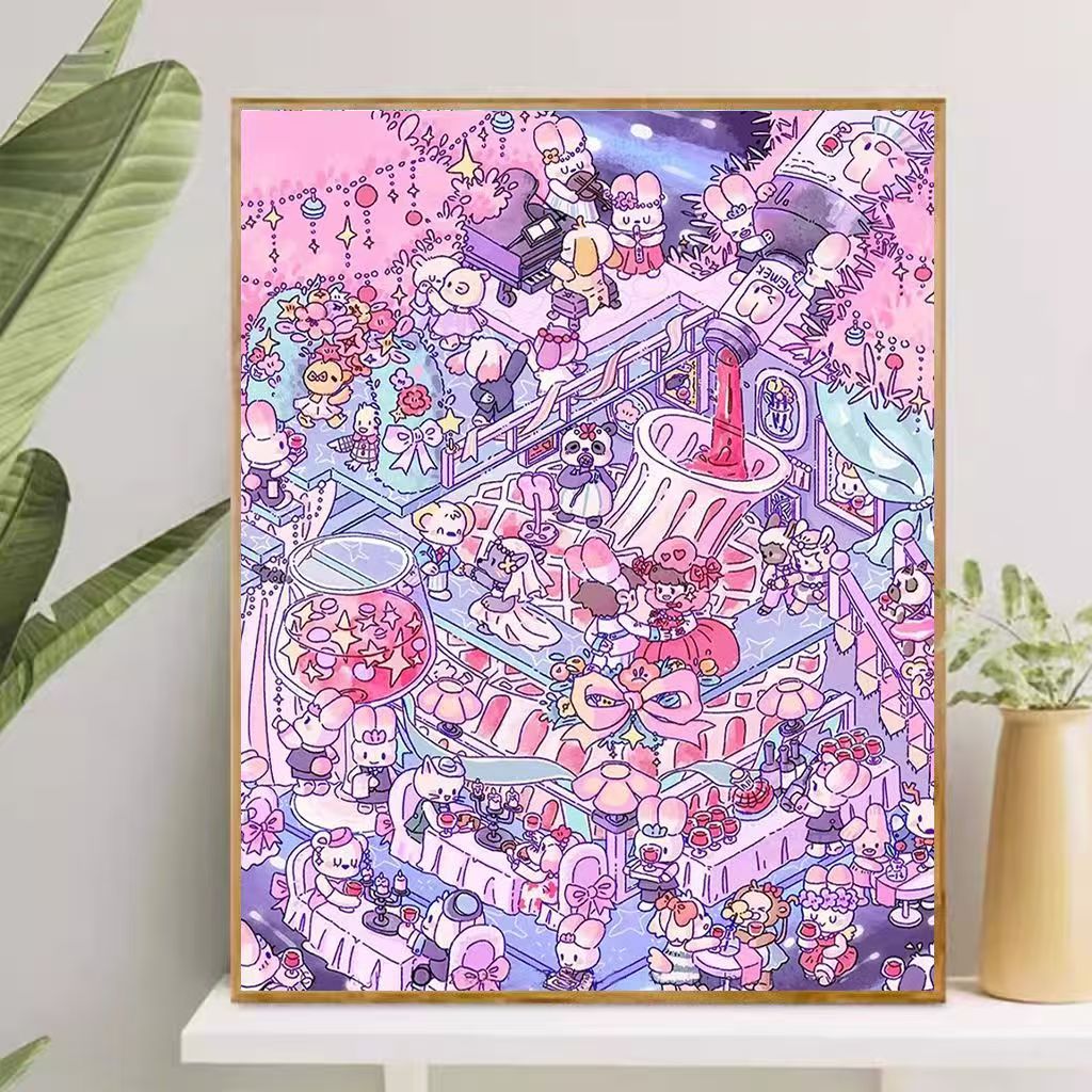 Playful Cartoon-Themed Art Canvas Kalsten