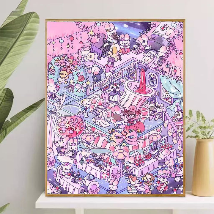 Playful Cartoon-Themed Art Canvas Kalsten