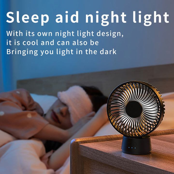 Unisex nan portable rechargeable desk fan with flexible tripod legs and quiet brushless motor Kalsten