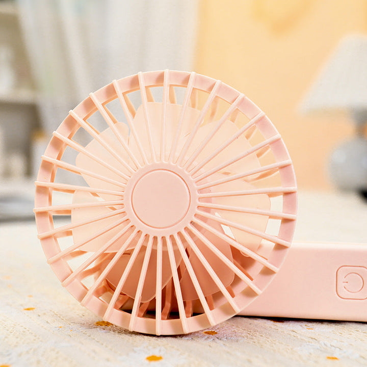 Women's Portable Hand Fan with Ergonomic Design and USB Charging Function Kalsten