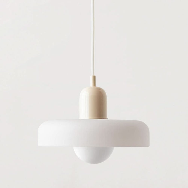 Bauhaus Coloured Glass Pendant Lamp