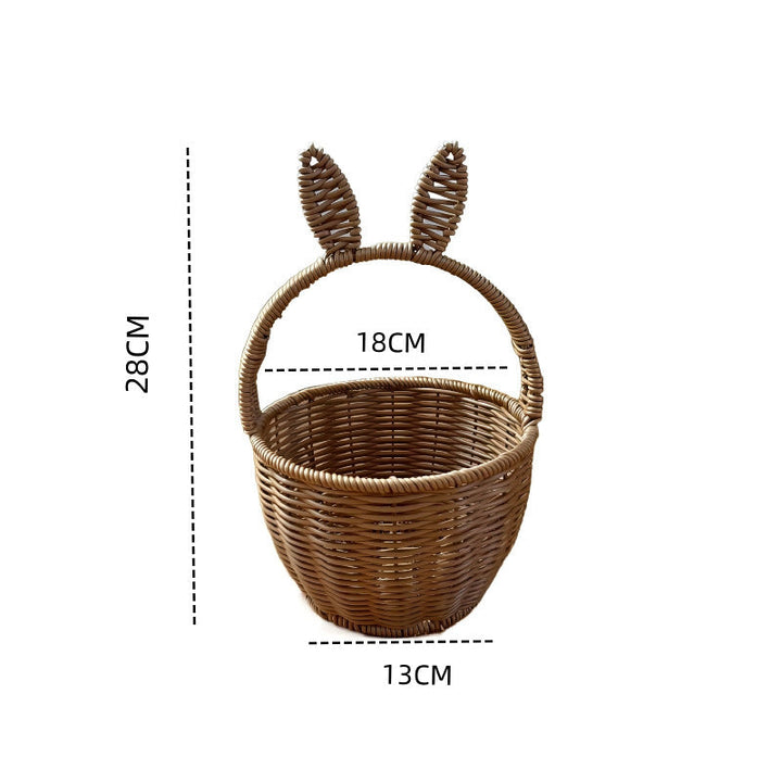 Women Bunny Motif Storage Basket Kalsten