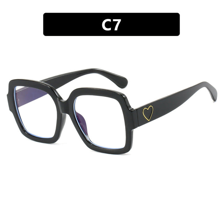 Women's square sunglasses with fashionable heart accent Kalsten