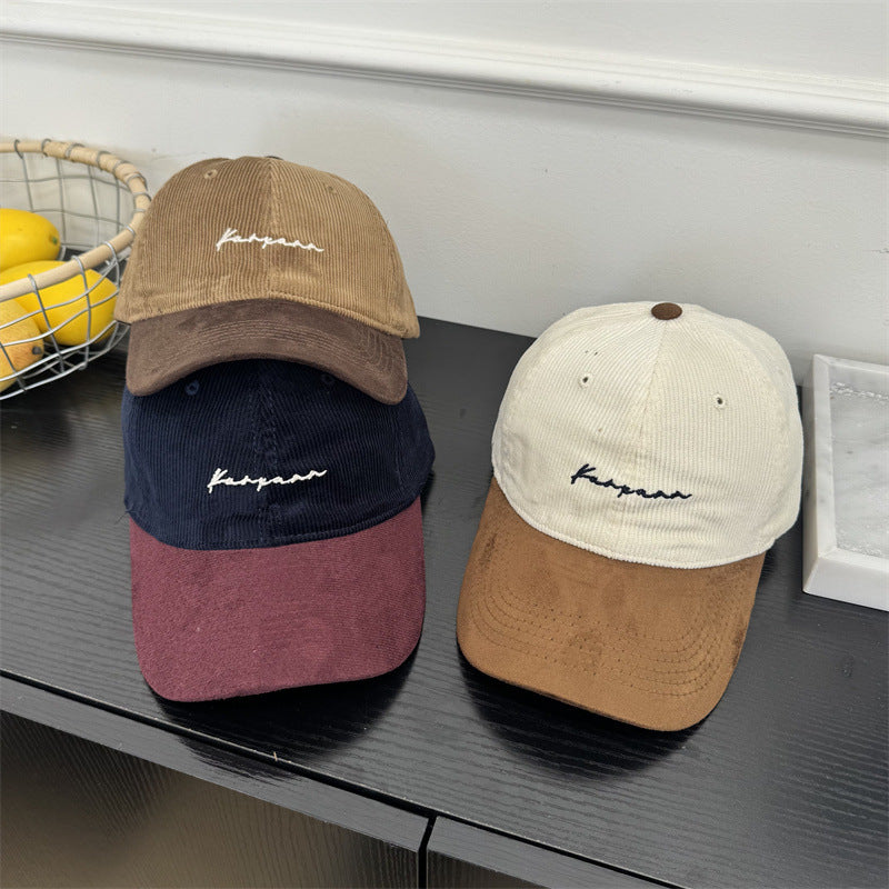 Men's Corduroy Brimmed Baseball Cap Kalsten
