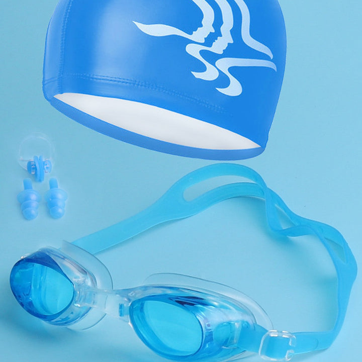 Swim set with comfortable swim cap and ear protection Kalsten