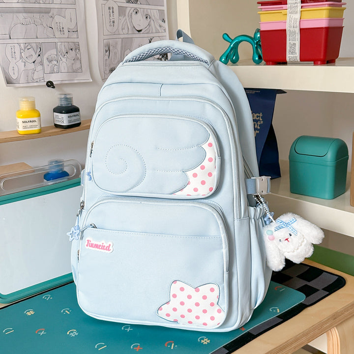 Cute Animal-Themed Multi-Pocket School Backpack