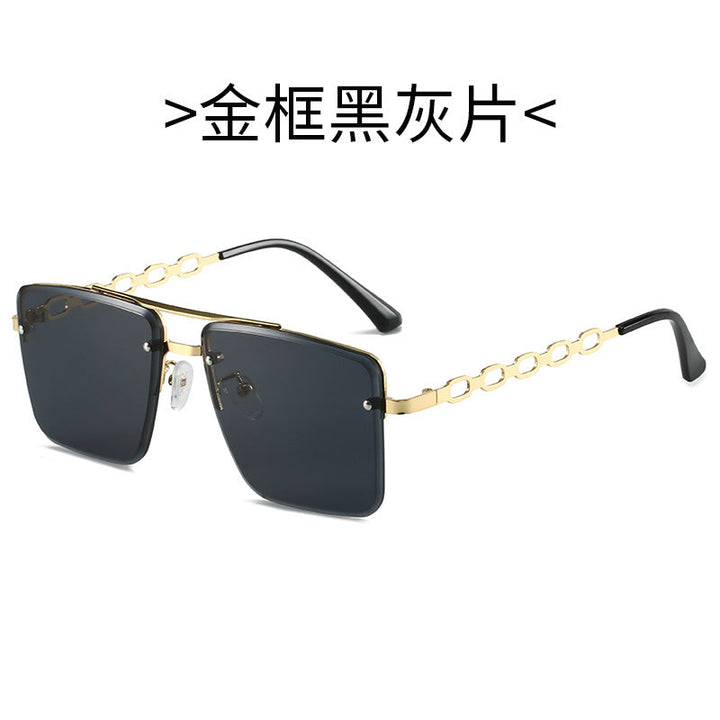 Women's Square Sunglasses with Elegant Chain Structure Kalsten