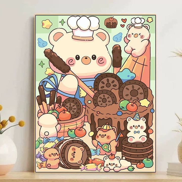 Cute Cartoon Dessert-Themed Wall Art Kalsten