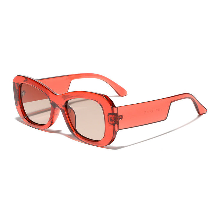 Women's modern square sunglasses with transparent frame Kalsten