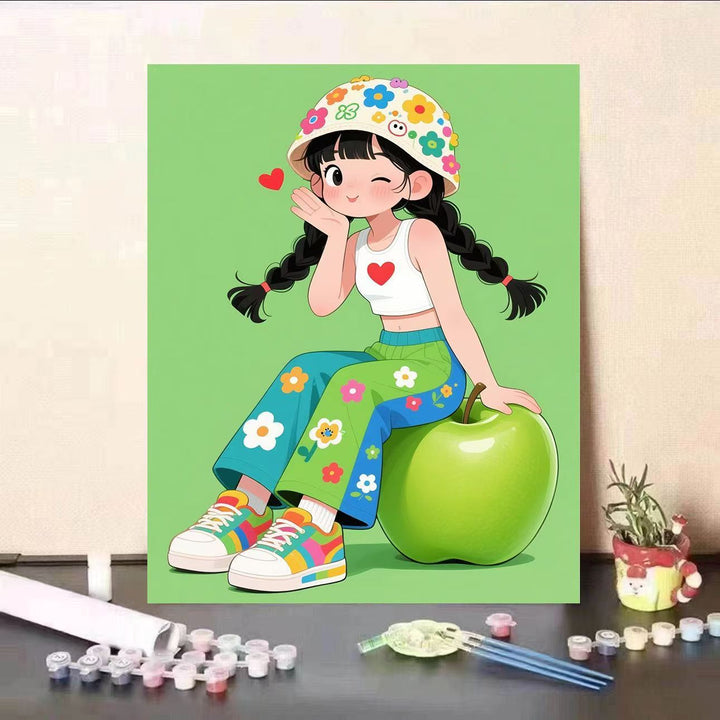 Playful Character Canvas Art Print Kalsten