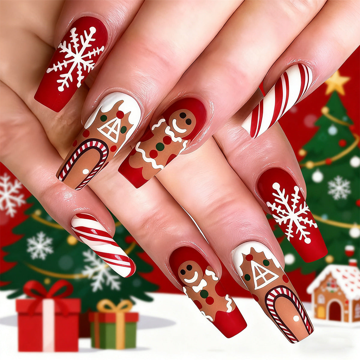 Halloween Nail Art Set with Creative Designs and Sparkling Details Acalora