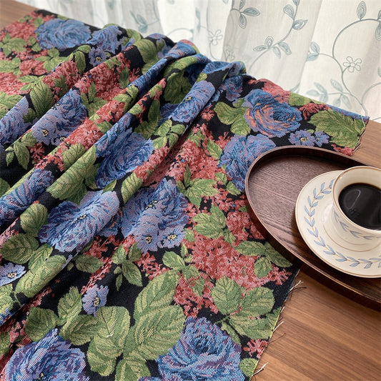 Embroidered Botanical Table Runner