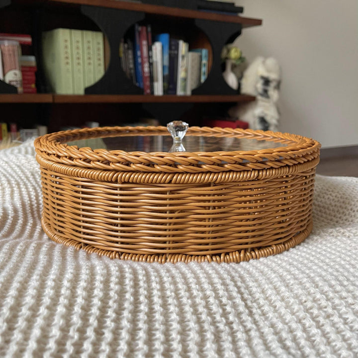 Women's Storage Basket with Glass Lid Kalsten