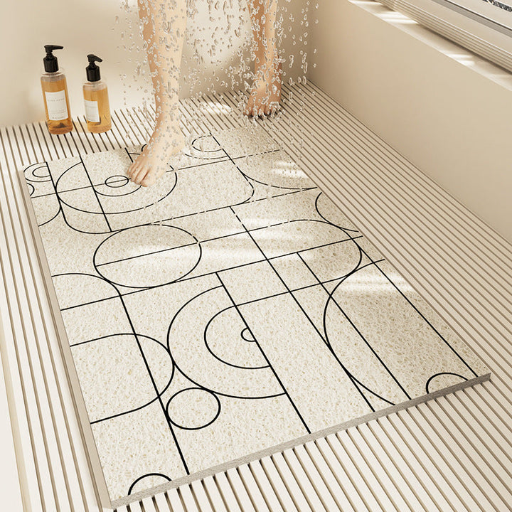 Slip-Resistant Geometric Bath Mat Kalsten