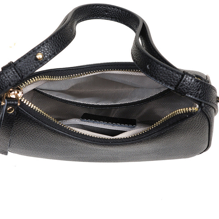 Stylish Pebbled Leather Hobo Bag Kalsten