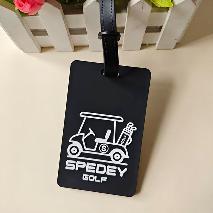 Unisex Golf Cart-Themed Luggage Tag Kalsten