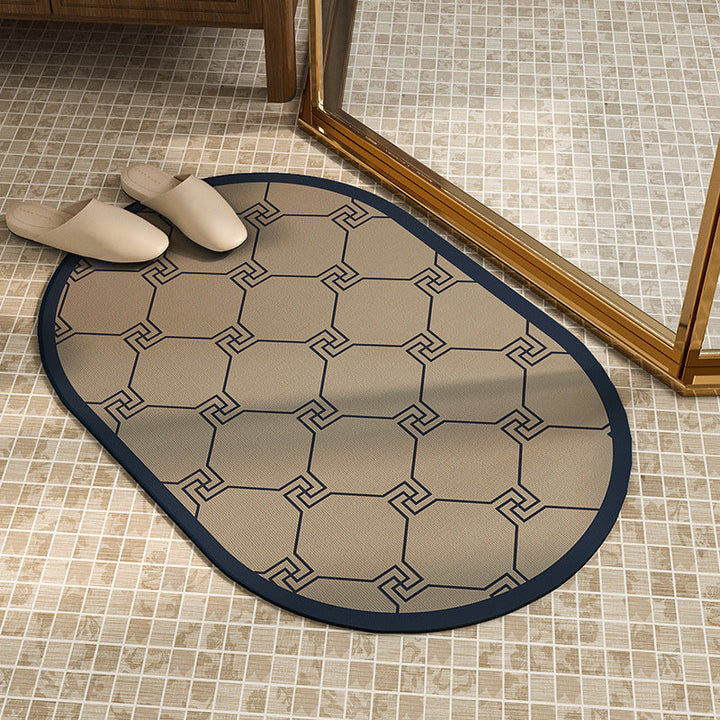Ornate Floral Shower Mat Kalsten