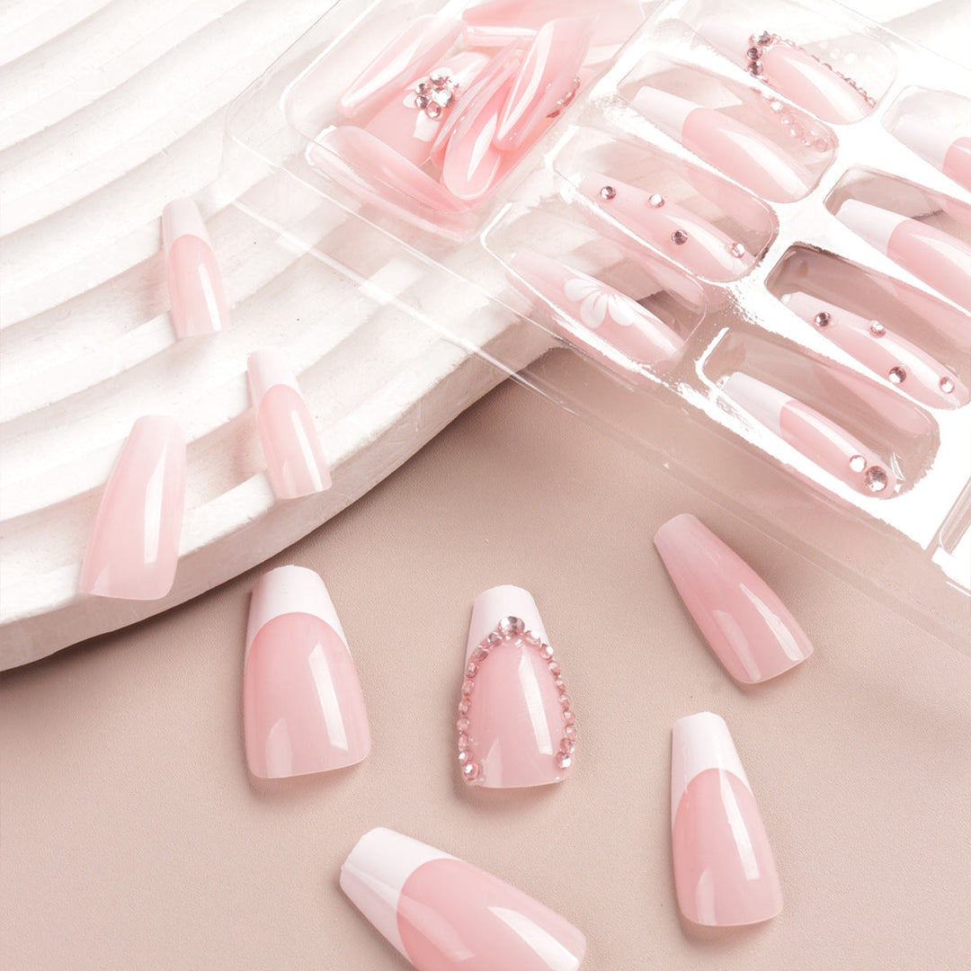 Floral Embellished Press-On Nail Tips Kalsten