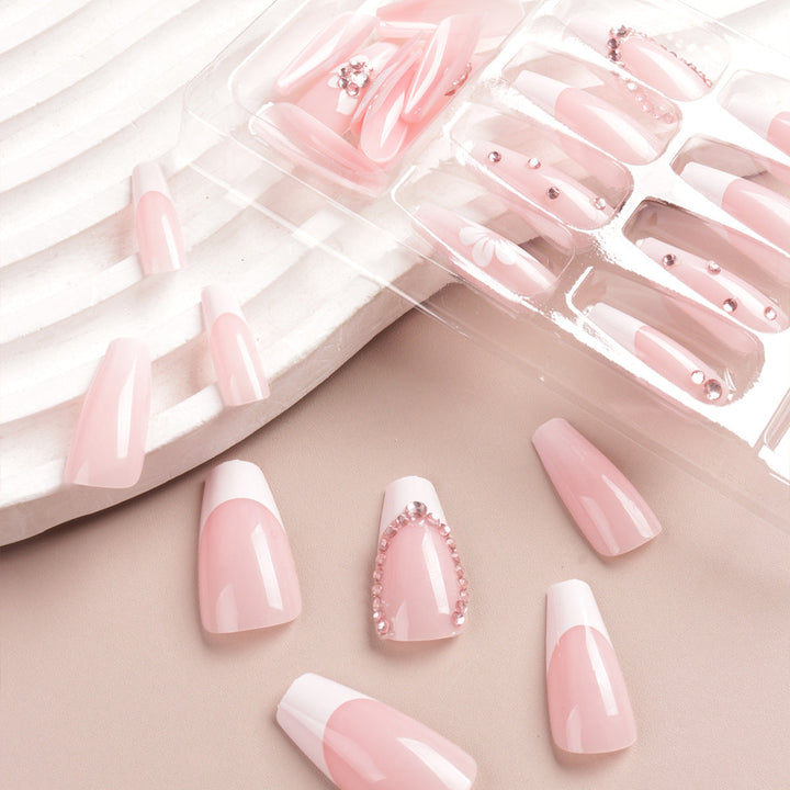 Floral Embellished Press-On Nail Tips Kalsten