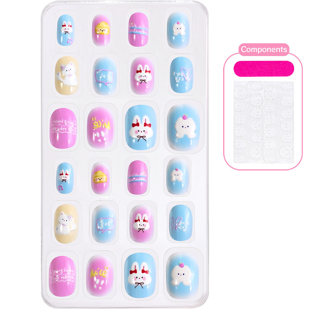Themed Summer Beach Nail Art Press-On Nails Kalsten