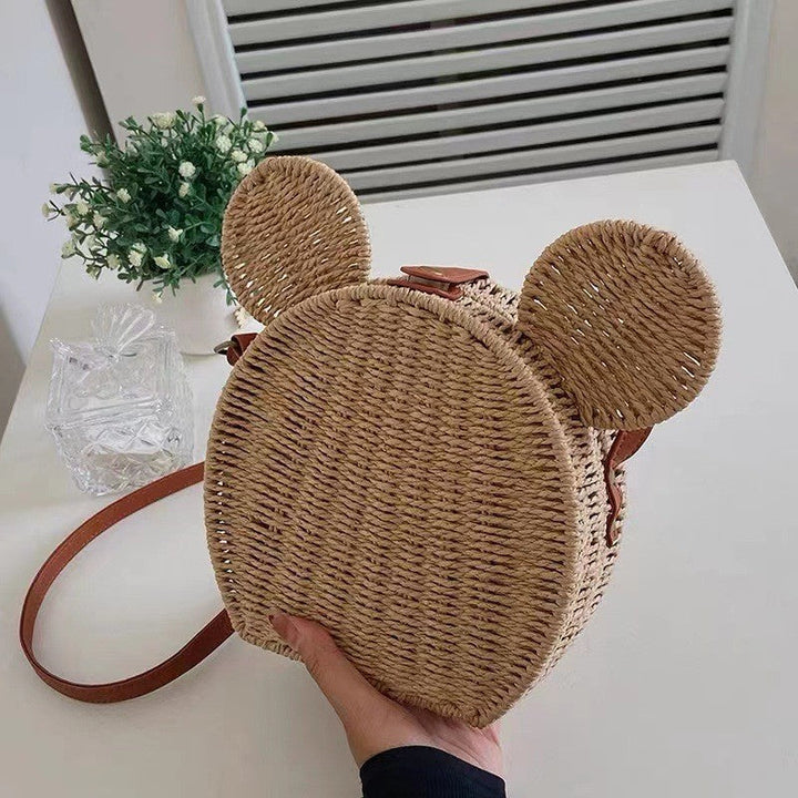 Women's Round Basket Shoulder Bag Kalsten