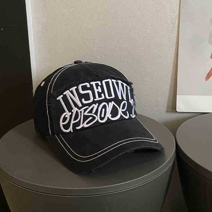Women's Distressed Artistic Embroidered Cap Kalsten