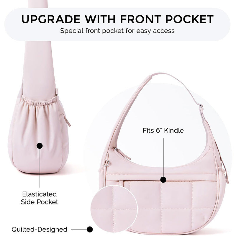 Fashionable shoulder bag with quilted surface Kalsten